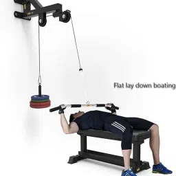 ibs Tricep Workout Machine Wall-Mounted Cable Pulley System for LAT Pull Downs Lat Pulldown image 5