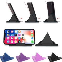 VCR Pyramid Shape 3-Sided Triangle Portable Mobile Stand for Desk Pack of 1 - Pink Mobile Holder image 5