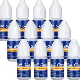 12 PCS Nail Glue For Arificial Nail Professional Nail Gum For Fake Nails (White)-image-35