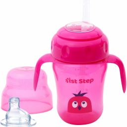 210ml Birdie BPA Free Non-Spill Interchangeable Sipper / Sippy Cup with Soft Silicone Spout And Straw-image-36