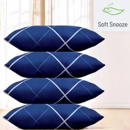 Soft Luxury Microfibre Abstract Sleeping Pillow Pack of 4-image-85