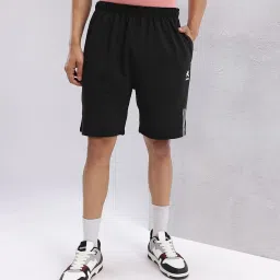 Solid Men Black Regular Shorts-12