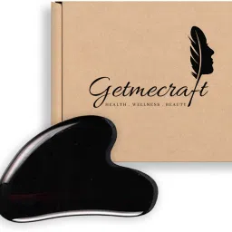 Getmecraft Black Obsidian Gua Sha Stone,Massage Tool,Gua Sha Scraping Massage Tool Black Obsidian Stone Relieve Muscle Tensio Spa Type Body Massager for Face Body Massager-21