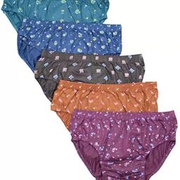 Pack of 5 Women Hipster Multicolor Panty-image-60