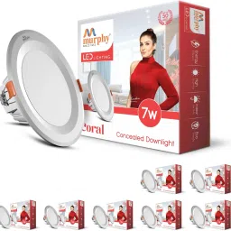 7W Coral LED Warm White Round Conceal Down Light Pack of 8 Ceiling Light Ceiling Lamp-1