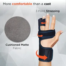vissco Boxer's Support Brace With Detachable Splints For Trigger Finger/Fracture, Finger Support image 4