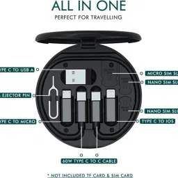 MobiSearch All In One Data cable set Multifunction Fast charging Universal Smart Adapter Earphone Cable Organizer image 4