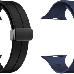 LORENZ AP_MS-BLK-BLU 22 mm Silicone Watch Strap-26