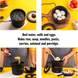 instacuppa Portable & Handy with Non-Stick Inner Pot | Compact & Light Weight | 450 Watts Multi Cooker Electric Kettle image 5