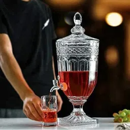 Glass Cold Water Mason Jar | Beer Dispenser | Clear Beverage | Drink Dispenser | Bottled Water Dispenser-image-89