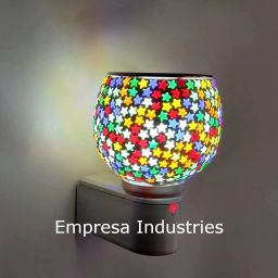 Electric Kapoor Dani Stand Fragrance Oil Diffuser Burner Night Lamp in-Built Switch Heating On/Off Button for Office Home Ceramic Incense Holder (Multicolor) Ceramic Incense Holder-10