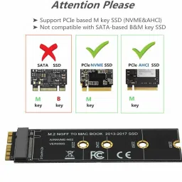 microware 1 DDR 2 GB (Single Channel) Mac (M.2 NVME SSD Adapter for MacBook Air and Pro SSD Kit for A1465-66 2013-2017) image 3