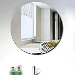 NO DRILL REQUIRE, EASY STICK, SIZE 10" (Round) Bathroom Mirror-25