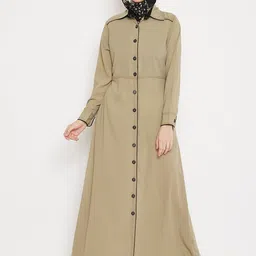 MOMIN LIBAS Women Beige Solid Burqas-image-37