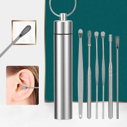Ear Wax Cleaner Set, Ear Wax Remover Stainless Steel Tool Kit-image-60