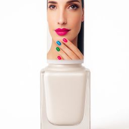 Long Lasting Highly Pigmented Nail Polish / Color (9ml) White Nail polish (9ml) White-image-48