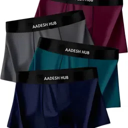 Pack of 4 Solid Men Trunk-12