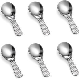 Stainless Steel Masala Spoons | Heavy Guage | Mini Tea/Coffee Spoon Silver Tea Spoon Set-46
