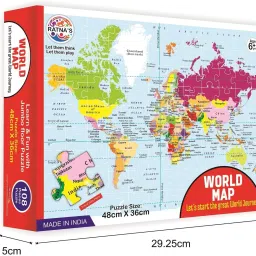 ratnas world map jigsaw for kids.let them explore the world and learn the facts image 5