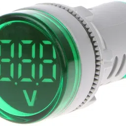 robin teper Volt Metar 0003 LED Digital Display Gauge Volt Digital,Voltage Meter Indicator,Signal Lamp,Voltmeter Lights Tester Combo Measuring Range 60-500V AC, 22 mm (Green) Digital Voltage Tester image 2