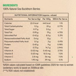 ayuzera Sea buckthorn Dry Berry |Rich in Omega 3,6,7 and 9, & Vitamin C, E image 3