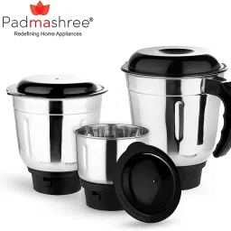 ® Stainless Steel Mixer Grinder Jar - 1 Chutney Jar, 1 Medium Jar, 1 Large Jar Mixer Juicer Jar-image-64