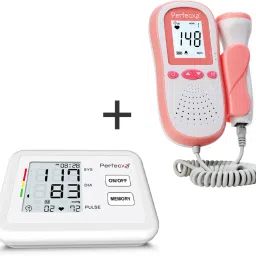 Medical Technologies with Battery, Heart Rate Monitor With Free Bp Machine White Fetal Doppler-20