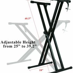 corslet Piano Stand Keyboard Stand 61 Keys Musical Keyboard Stand Double-X Adjustable Digital Piano Stand image 2