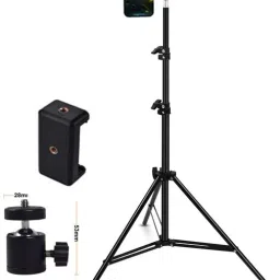 SURYAKUSH Best Selling 2.1m Tripod with Adjustable Clip Holder for All Mobiles & Cameras Tripod-10