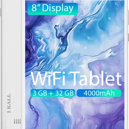I Kall N17 Pro 3 GB RAM 32 GB ROM 8 inch with 4G Tablet (Metallic Grey)-17