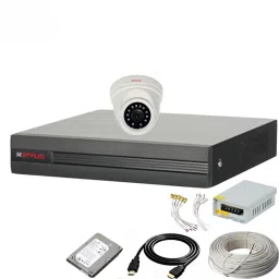 CP PLUS 4 Channal HD DVR 1080p 1Pcs,Indoor Camera 2.4 MP 1Pcs,500 GB Hard Disk,Full combo set Security Camera-35