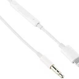 SANNO WORLD White Lightning to 3.5mm Male Aux Audio Cable for iPhone X/ 8/7 / 7 Plus With Volume, Phone Converter-picture-26