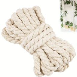 Beige Soft Cord Rope Durable String for DIY Crafts & Decorations Beige-image-9