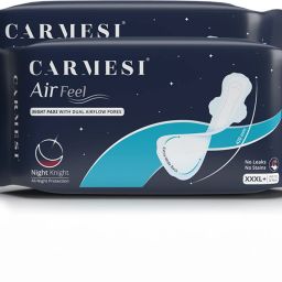 Air Feel Night | All-Night Stain Protection | 8 XXXL+ (Pack of 2) Sanitary Pad-13