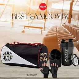 15 L Gym Duffel Bag - Sports Combo of Gym Bag Gym Spider shaker bottle with Gloves free size - Multicolor-image-89