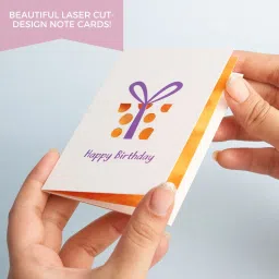 doodle Set of 12 Laser Cut Notecard contains 6 unique cards with two copies of each Greeting Card image 4