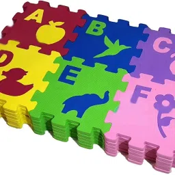 36 Pieces Learning Alphabet & Number Puzzle Foam mat with Picture, Eva Mat for Kids, Interlocking Learning Alphabet (A to Z) and Number (0 to 10) with Pictures, Memory mat for Kids(15X15cm)-image-30