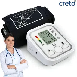 CRETO BP Monitor, Upper Arm Cuff, LCD Digital Display WHO Indicator Bp Monitor-image-26