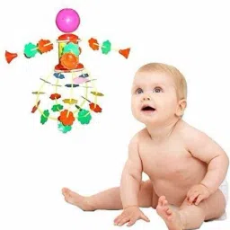 primefair Musical Merry Go Round Toy with Rattles for Little Babies 4 Cute Toys Rattle image 4