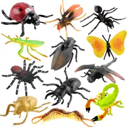 Realistic Insect Toy for Kids -12 Pcs Big Size Animal Figure Toys for 3+ Years Gag Toy Gag Toy-3