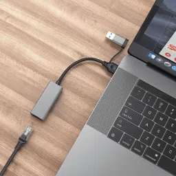 ULTRABYTES SuperSpeed USB C+USB A to RJ45 USB 3.1 to RJ45 Network Converter for PC, Laptop Wired USB Lan Adapter compatible with Linux, Mac, Windows image 3