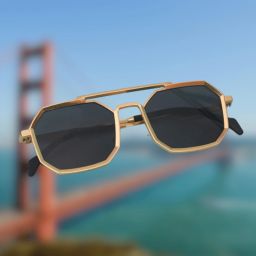 UV Protection Retro Square Sunglasses (Free Size)-picture-3