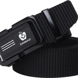 Men Casual Black Nylon Belt-image-47