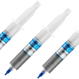 Etake (Pack of 3) 30g Syringe Thermal Grease Silver CPU Chip Heatsink Paste Conductive Compound Carbon Based Thermal Paste-7