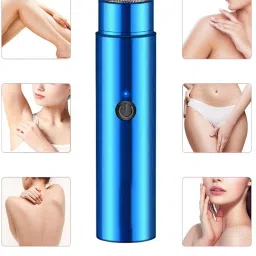 Antoj Mini Waterproof Electric Razor, Rechargeable Beard Trimmer for Men & Women Cordless Epilator-image-4