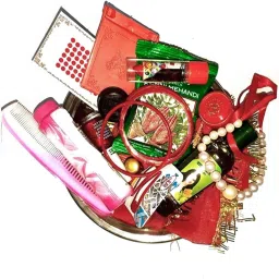 16 Shringar Item for Hartalika Teej Shringar with Chunri Durga Pooja Shringar. Prayer Kit-image-17