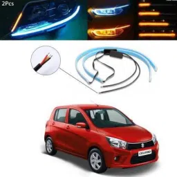 Car Audi Light Flexible Strip DRL White And Yellow LED 01 For Celerio Car Car Fancy Lights-image-9