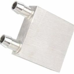 Water Cooling Block 40x40mm Aluminum for Liquid Water Cooler Heat Sink System Silver for CPU Graphics Radiator Heatsink Educational Electronic Hobby Kit Educational Electronic Hobby Kit-image-1