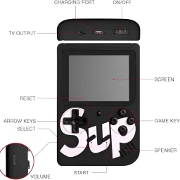 HG WORLD Retro Game Sup R35Xs Pocket Portable Sup Game Box for tv Handheld Gaming Console 3.5TFT Screen Rechargeable Battery handheld console Hand video game for tv 128MB GB with 400+ Preinstall video game handheld,Best Gift All Ages Mario Game Mortal Combat image 4