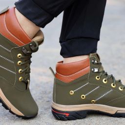 Synthetic |Lightweight|Comfort|Summer|Trendy|Walking|Outdoor|Daily Use Boots For Men-image-7